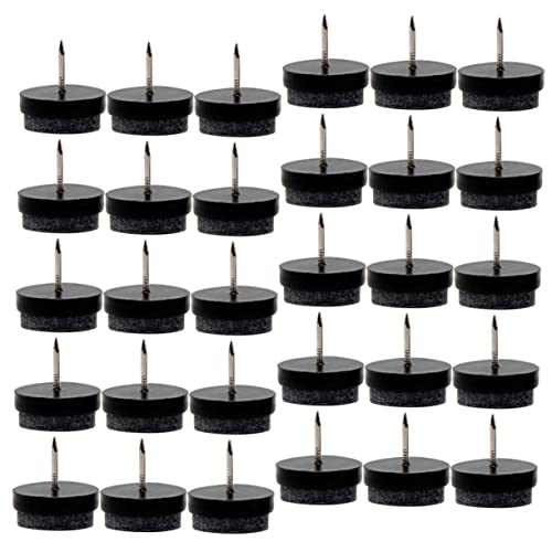 HAMPPLIES 50 Stück Filzgleiter mit Nagel Möbelgleiter Schwarz Kratzfeste Stuhlbeinschoner rutschfest Geräuschdämpfend Schwingungsarm Geeignet für Fliesenböden HAMPPLIES 50 Stück Filzgleiter mit Nagel Möbelgleiter Schwarz Kratzfeste Stuhlbeinschoner rutschfest Geräuschdämpfend Schwingungsarm Geeignet für Fliesenböden von HAMPPLIES