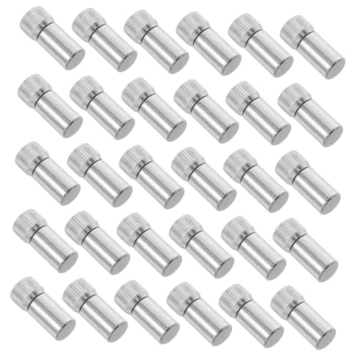 HAMPPLIES 50 Stück Möbel-schraubdübel aus Langlebigem Material Stabile Regalhalter für Küchen Wandschränke Minimalistisches Design Einfache Montage Geeignet für Bücherregale und Glasvitrinen von HAMPPLIES