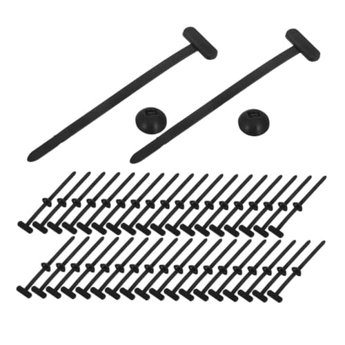 HAMPPLIES 50 Stück Nylon Kabelbinder Halter Selbstsichernd Schnalle Werkzeug für Auto Reparatur Haushaltskabel Organisation und Befestigung von HAMPPLIES