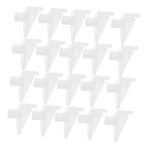 HAMPPLIES 50 Stück Teiliges Regalbodenträger aus Stabile Einlegeboden Halter Clips für Schränke Kleiderschränke und Möbel Einfache Werkzeugfreie Montage Vielseitige Regalstützen für Küchen von HAMPPLIES