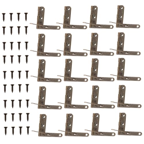 HAMPPLIES 50 Stück Teiliges Schmuckbox Metall scharnier in Antik bronze Langlebige Geschenkbox Beschläge Einfache Montage Flexible Öffnung Geeignet für Schmuck Weinboxen von HAMPPLIES