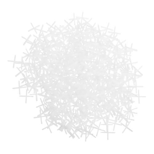 HAMPPLIES 500 Stück Fliesenausrichtungswerkzeug Kreuz Abstandshalter Kunststoff für Wand und Boden Fliesen Robuste Nivellierclips für Keramik und Einfache Handhabung Vielseitig Einsetzbar von HAMPPLIES