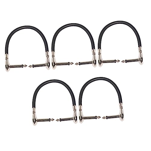 HAMPPLIES 5Stücke Männlich zu Männlich Rechtwinkliges Gitarreneffekt Pedal Patchkabel Ellenbogen Patchkabel für Optimale Audiosignalübertragung und Elegantes Design Schwarz HAMPPLIES 5Stücke Männlich zu Männlich Rechtwinkliges Gitarreneffekt Pedal Patchkabel Ellenbogen Patchkabel für Optimale Audiosignalübertragung und Elegantes Design Schwarz von HAMPPLIES