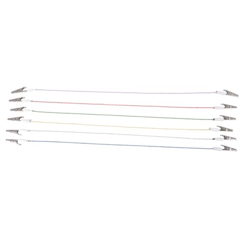 HAMPPLIES 6 Stück Clip Halter für Handtücher Verstellbare Clips mit Ketten für Zahnarztbedarf und Pflege von Senioren Farblich Sortiert Zufällige Farbe Zufällige Farbe von HAMPPLIES