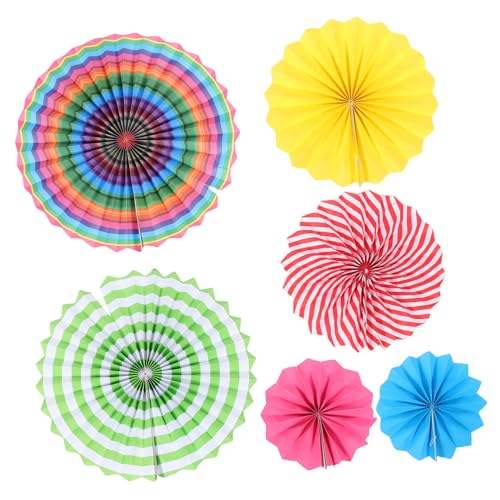 HAMPPLIES 6 Stück Fächerblume aus Papier Girlande Hochzeitsdekor Braut- Abschluss mit wandverkleidung Wand polsterung partytröten Decor dekorative Requisiten für Partys Dekoration aus Papier HAMPPLIES 6 Stück Fächerblume aus Papier Girlande Hochzeitsdekor Braut- Abschluss mit wandverkleidung Wand polsterung partytröten Decor dekorative Requisiten für Partys Dekoration aus Papier von HAMPPLIES