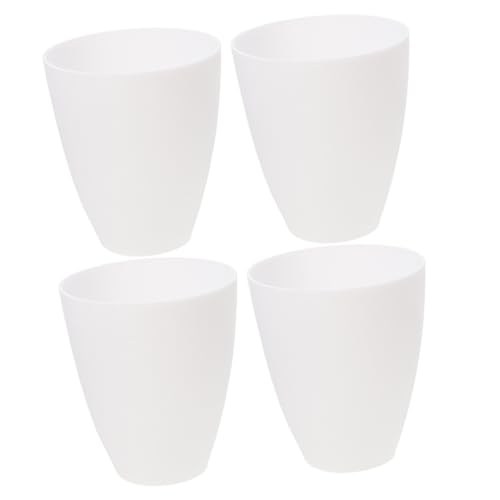 HAMPPLIES 6 Stück Flache Kunststoff Lampenschirme Mittelloch Langlebige Lampenabdeckung Einfache Installation Weiß für Tisch und Hängelampen Modernes Design für Wohnzimmer Schlafzimmer Büro von HAMPPLIES