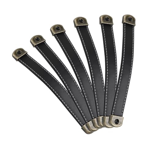 HAMPPLIES 6 Stück Ledergriffe für Schranktüren und Vintage Stil Stabile und Flexible Möbelgriffe Geeignet für Kommode Kleiderschrank Küchenschränke Lochabstand HAMPPLIES 6 Stück Ledergriffe für Schranktüren und Vintage Stil Stabile und Flexible Möbelgriffe Geeignet für Kommode Kleiderschrank Küchenschränke Lochabstand von HAMPPLIES