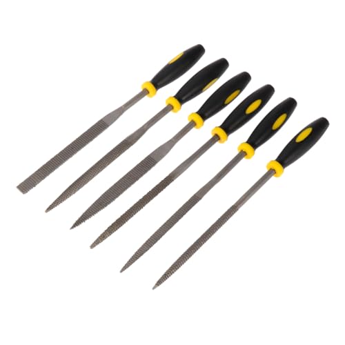 HAMPPLIES 6 Stück Teiliges Holzfeilen Set mit Ergonomischem Rutsch Griff Zahn Design für Schnelles Materialabtrag Robustes Holzraspel Werkzeug für Holz von HAMPPLIES