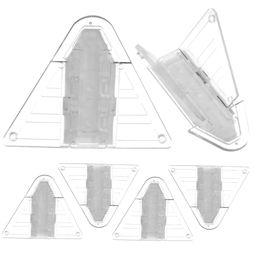 HAMPPLIES 6 Stück Teiliges Schiebetür Sicherheitsschlösser mit Starker Klebehaftung und Haustiersicher Einfache Montage Push Pull Bedienung Geeignet für Terrassen und Glasschiebetüren von HAMPPLIES