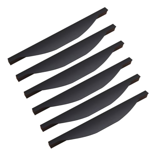 HAMPPLIES 6 Stück Teiliges Schwarze Möbelgriffe Lochabstand Gebogene Schubladengriffe aus Holz für Schränke Kommoden Kleiderschränke Einfach zu Montieren Kratzfest Glatte Oberfläche HAMPPLIES 6 Stück Teiliges Schwarze Möbelgriffe Lochabstand Gebogene Schubladengriffe aus Holz für Schränke Kommoden Kleiderschränke Einfach zu Montieren Kratzfest Glatte Oberfläche von HAMPPLIES