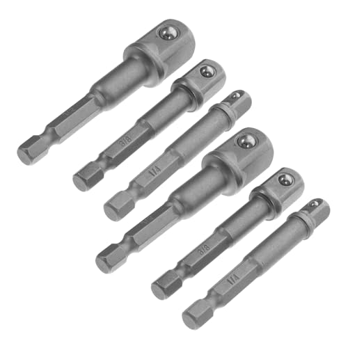 HAMPPLIES 6 Stück Teiliges Stecknuss Adapter Set aus Langlebigem Stahl Verschleißfest Passend für Akkuschrauber und Schlagschrauber Einfache Installation für Vielseitigen Einsatz HAMPPLIES 6 Stück Teiliges Stecknuss Adapter Set aus Langlebigem Stahl Verschleißfest Passend für Akkuschrauber und Schlagschrauber Einfache Installation für Vielseitigen Einsatz von HAMPPLIES
