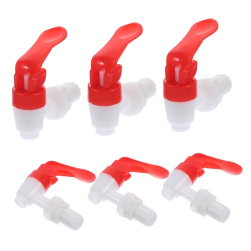 HAMPPLIES 6 Stück Teiliges Wasserhahn Kunststoff Auslaufhahn Ersatz für Getränkebehälter und Wasserspender Kompatibel mit Wasserkanistern Praktischer Zapfhahn für Wasserflaschen und HAMPPLIES 6 Stück Teiliges Wasserhahn Kunststoff Auslaufhahn Ersatz für Getränkebehälter und Wasserspender Kompatibel mit Wasserkanistern Praktischer Zapfhahn für Wasserflaschen und von HAMPPLIES