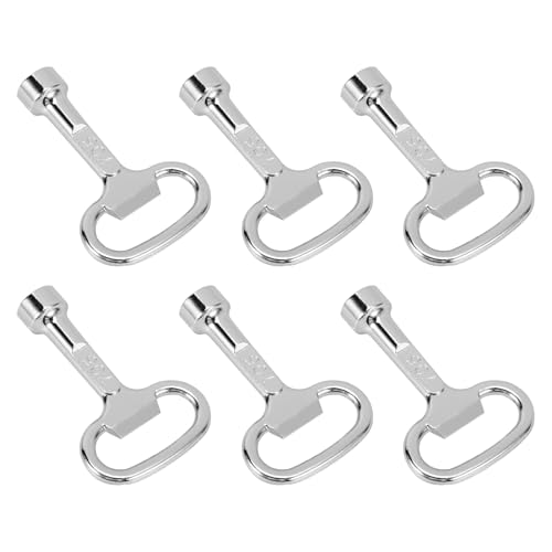 HAMPPLIES 6 Stück Zinklegierung Vierkantschlüssel für Heizkörperentlüftung und Elektroschaltschränke Robust Langlebig Kompakt Leicht Tragbar Vielseitig Einsetzbar für Wasserzähler HAMPPLIES 6 Stück Zinklegierung Vierkantschlüssel für Heizkörperentlüftung und Elektroschaltschränke Robust Langlebig Kompakt Leicht Tragbar Vielseitig Einsetzbar für Wasserzähler von HAMPPLIES