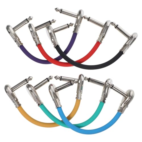 HAMPPLIES 6Stücke Gitarren Patchkabel Flaches Kopfdesign Gitarre Anschlusskabel für Pedale Sicheres Plug And Play Klare Klangübertragung und Optimale Signalübertragung HAMPPLIES 6Stücke Gitarren Patchkabel Flaches Kopfdesign Gitarre Anschlusskabel für Pedale Sicheres Plug And Play Klare Klangübertragung und Optimale Signalübertragung von HAMPPLIES