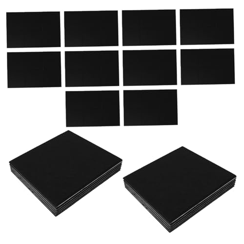 HAMPPLIES 72 Stück Teiliges Akustik Schallschutzpaneel Selbstklebend Polyesterfaser Wandabsorber Schalldämmung für Büro Studio Meetingraum Schwarz von HAMPPLIES