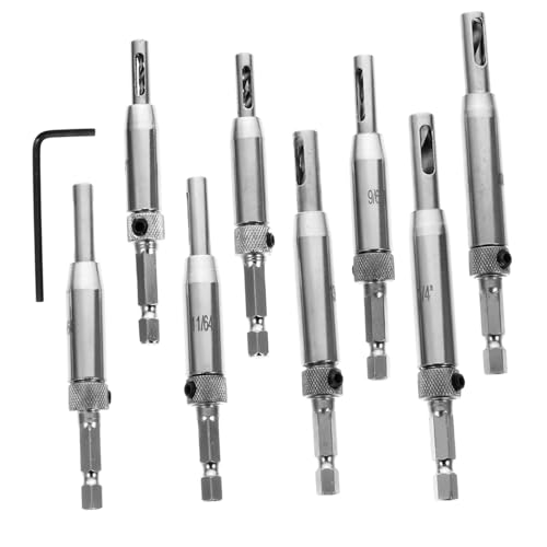 HAMPPLIES 8 Stück Teiliges Bohrerset Kernbohrern und Schraubenschlüssel Doppelseitiges Lochdesign für Automatische Späneentfernung Präzise Tür Fensterbeschlag bohrhilfe Geeignet für HAMPPLIES 8 Stück Teiliges Bohrerset Kernbohrern und Schraubenschlüssel Doppelseitiges Lochdesign für Automatische Späneentfernung Präzise Tür Fensterbeschlag bohrhilfe Geeignet für von HAMPPLIES