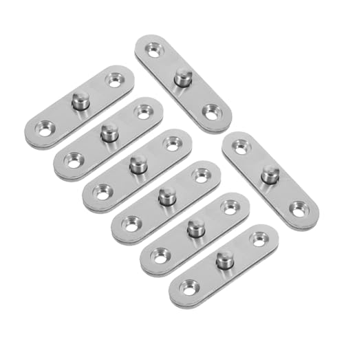 HAMPPLIES 8 Stück Teiliges Edelstahl scharnier Drehbar Schwer Belastbar Faltbar Verdeckte Türbänder für Schranktüren und Möbel Einfache Montage Langlebige Klappscharniere für Küchenschränke von HAMPPLIES