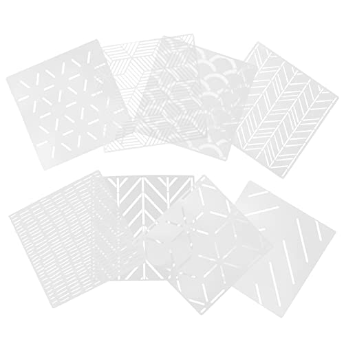 HAMPPLIES 8 Stück Teiliges Geometrisches Wandschablonen Langlebigem Pte Material Wiederverwendbar Vielseitig für DIY Wandmalerei Scrapbooking Moderne Heimdekoration Kreative HAMPPLIES 8 Stück Teiliges Geometrisches Wandschablonen Langlebigem Pte Material Wiederverwendbar Vielseitig für DIY Wandmalerei Scrapbooking Moderne Heimdekoration Kreative von HAMPPLIES