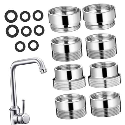 HAMPPLIES 8 Stück Teiliges Küchen wasserhahn adapter Kupfer Präzisionsgefertigte Anschlussstücke für Spüle und Schlauch Vielseitig Einsetzbar in Bad Küche und Garten Einfache Installation HAMPPLIES 8 Stück Teiliges Küchen wasserhahn adapter Kupfer Präzisionsgefertigte Anschlussstücke für Spüle und Schlauch Vielseitig Einsetzbar in Bad Küche und Garten Einfache Installation von HAMPPLIES