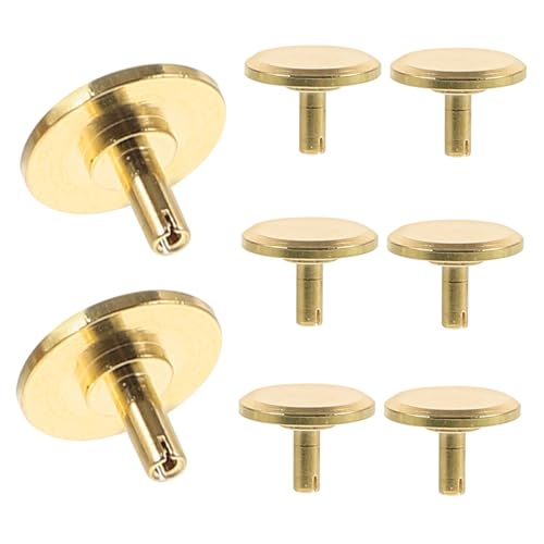 HAMPPLIES 8 Stück Teiliges Sekundenzeiger Abdeckkappen aus Kupfer für Quarzuhr Reparatur DIY Wanduhr Zubehör Einfache Montage Passend für Verschiedene Uhrenmodelle von HAMPPLIES