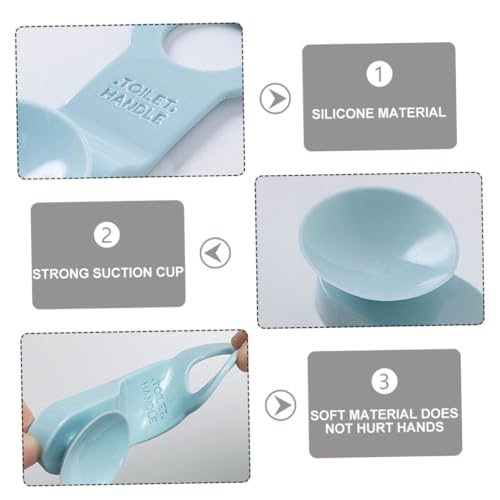 HAMPPLIES 8 Stück Teiliges Toilettensitzheber Langlebigem Tpr Praktischer Toilettendeckel lifter zum Hygienischen Anheben Passend für Wc deckel Einfache Montage Farben Weiß und Hellblau HAMPPLIES 8 Stück Teiliges Toilettensitzheber Langlebigem Tpr Praktischer Toilettendeckel lifter zum Hygienischen Anheben Passend für Wc deckel Einfache Montage Farben Weiß und Hellblau von HAMPPLIES