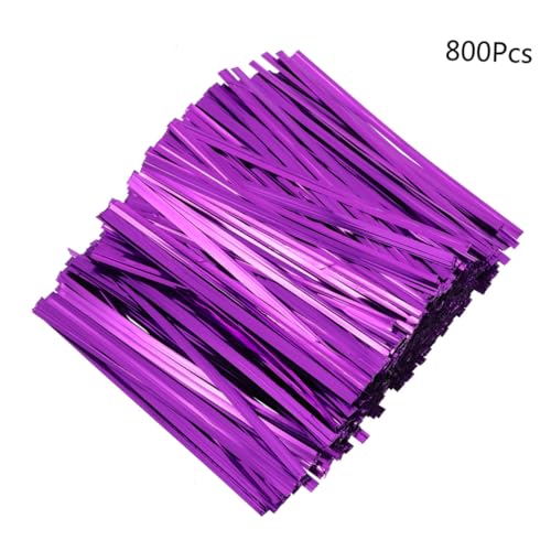 HAMPPLIES 800 Stück Bunte Metallic Bindebänder aus Umweltfreundlichem Pet und Eisen Weiche Leicht zu Bindende Verpackungsverschlüsse für Süßigkeiten und Partybeutel für Geburtstags und HAMPPLIES 800 Stück Bunte Metallic Bindebänder aus Umweltfreundlichem Pet und Eisen Weiche Leicht zu Bindende Verpackungsverschlüsse für Süßigkeiten und Partybeutel für Geburtstags und von HAMPPLIES