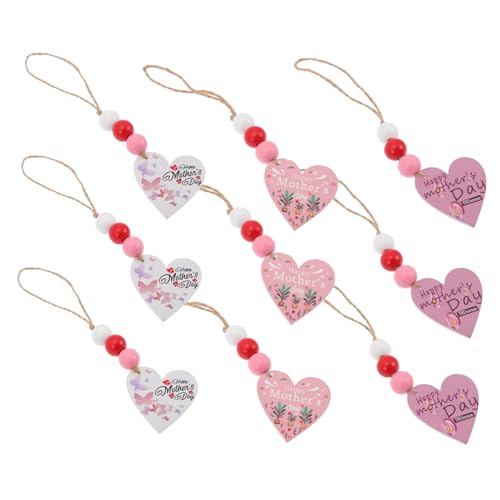 HAMPPLIES 9 Stück Perlen dekorativ Dekorationen hängend Wohnkultur muttertags Geschenkideen Geschenkidee Muttertag muttertagsgeschenk für Mama Kernholzscheiben Tür Holzscheiben Hanfseil HAMPPLIES 9 Stück Perlen dekorativ Dekorationen hängend Wohnkultur muttertags Geschenkideen Geschenkidee Muttertag muttertagsgeschenk für Mama Kernholzscheiben Tür Holzscheiben Hanfseil von HAMPPLIES