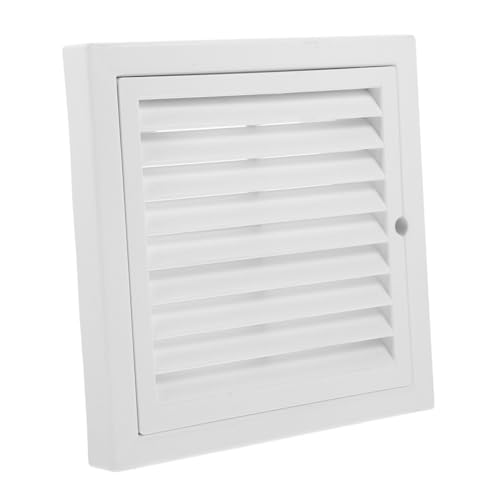 HAMPPLIES Abs Lüftungsgitter für Balkon Quadratischer Luftauslass mit Lamellen Langlebiges Ventilationsgitter als Abluft Zuluftfilter für Deckenventilator Einfach zu Reinigen Vielseitig von HAMPPLIES