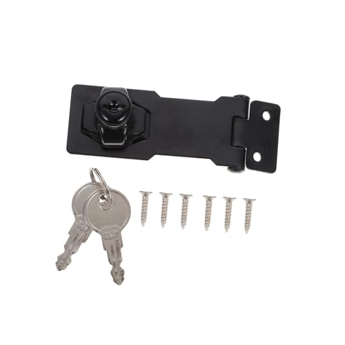HAMPPLIES Abschließbarer Türschloss Riegel mit Schlüssel Verschleißfestes Kindersicheres Deadbolt Latch für Kleine Türen Schränke Büros Einfache Montage Vielseitiger Diebstahlschutz von HAMPPLIES