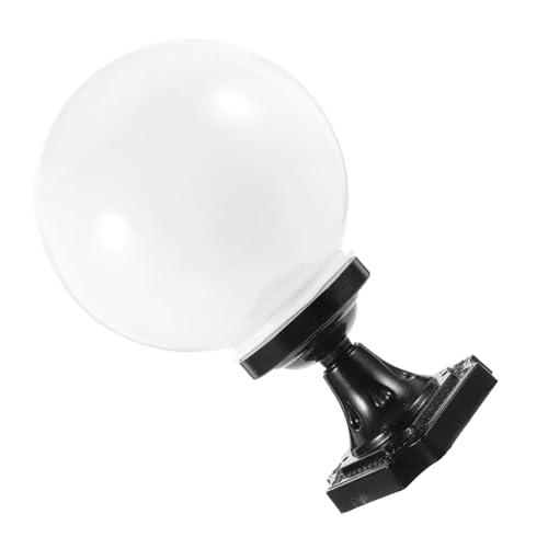 HAMPPLIES Acryl Kugel Lampenschirm für Außenbeleuchtung Robustes Post Lamp Shade Ersatz Wetterfeste Runde Wandlampe Abdeckung Vielseitig für Garten Terrasse Ø von HAMPPLIES