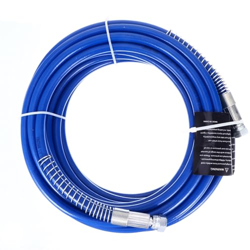 HAMPPLIES Airless Farbspritzschlauch Psi Druckschlauch für Lacke und Lösemittelbasierte Beschichtungen Flexibel Langlebig Leitfähiger Innenstreifen Sicherer Einsatz bei Hohen Drücken Lang von HAMPPLIES