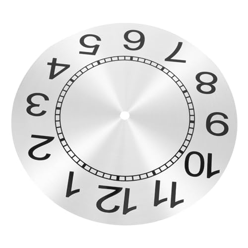 HAMPPLIES Aluminium Ziffernblatt für Wanduhr DIY Quarz Uhrwerk Ersatzteile Langlebiges und Stilvolles Design für Präzise Zeitmessung für Moderne Wanduhren von HAMPPLIES