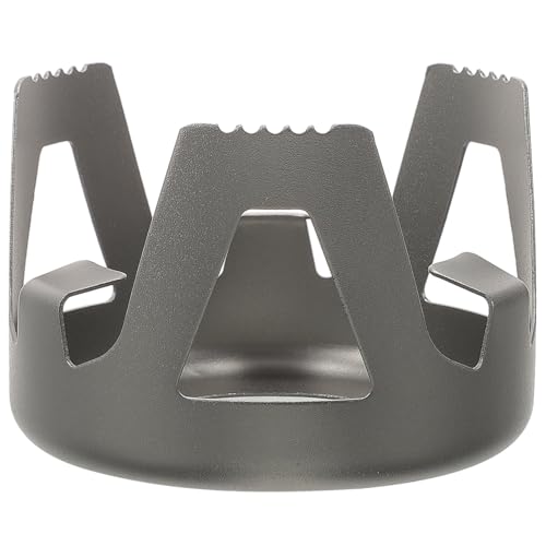 HAMPPLIES Aluminiumlegierung Alkoholkocher Ständer Langlebig Stabil Kompakt Leicht für Outdoor Camping Picknick Zubehör von HAMPPLIES