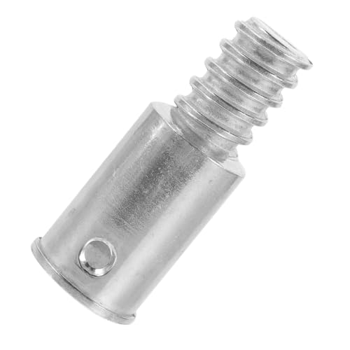 HAMPPLIES Aluminiumlegierung Gewindespitze Adapter Langlebig Stabil Vielseitig Einsetzbar für Besenstiele Teleskopstangen Reparatur Zubehör von HAMPPLIES
