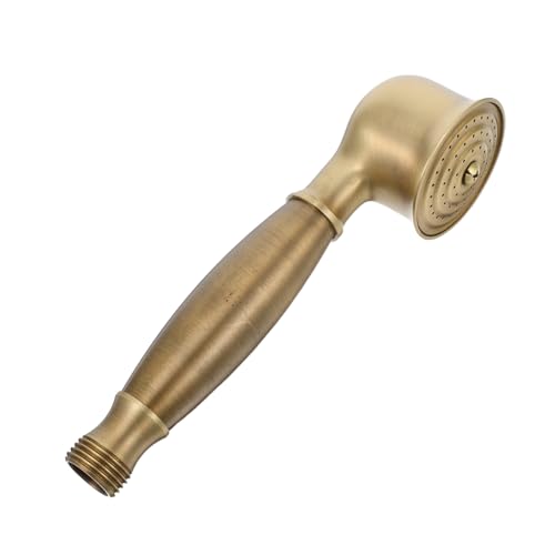 HAMPPLIES Antike Handbrause Messing Retro Telefonform Hochdruck Duschkopf Handlich Flexibel Vintage Badezimmer Duschkopf mit Gebürsteter Oberfläche und Langlebiger Konstruktion HAMPPLIES Antike Handbrause Messing Retro Telefonform Hochdruck Duschkopf Handlich Flexibel Vintage Badezimmer Duschkopf mit Gebürsteter Oberfläche und Langlebiger Konstruktion von HAMPPLIES
