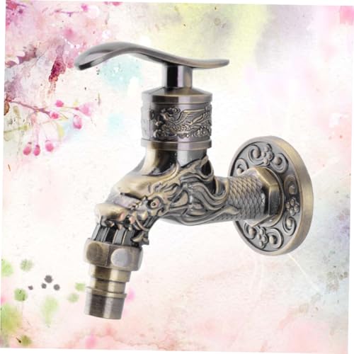HAMPPLIES Antiker Wasserhahn aus Legierung mit Kupferkern Universeller Gewindeanschluss Ergonomisch Auslaufsicher Präzise Verstellbar für Waschmaschine Küche Bad Garten Geeignet HAMPPLIES Antiker Wasserhahn aus Legierung mit Kupferkern Universeller Gewindeanschluss Ergonomisch Auslaufsicher Präzise Verstellbar für Waschmaschine Küche Bad Garten Geeignet von HAMPPLIES