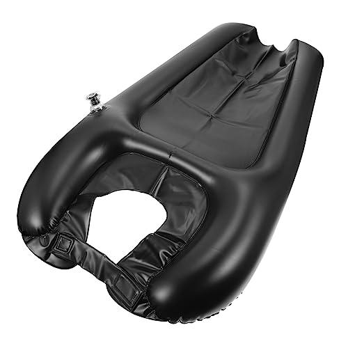 HAMPPLIES Aufblasbares Shampoo Kissen Tragbares Faltbares Waschbecken Polster für Haare Waschen Bettlägerige Leichtes Weiches Nackenstützkissen für Outdoor DIY Pflegeszenarien Schwarz von HAMPPLIES