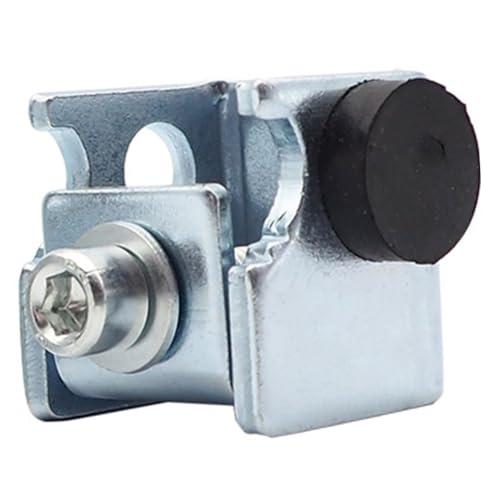 HAMPPLIES Automatischer Türstopper für Schiebetüren Stahlbodenmontage mit Gummipuffer Vibrationsdämpfend Robust und Langlebig Einfache Installation für Stabile Türführung Schienen von HAMPPLIES