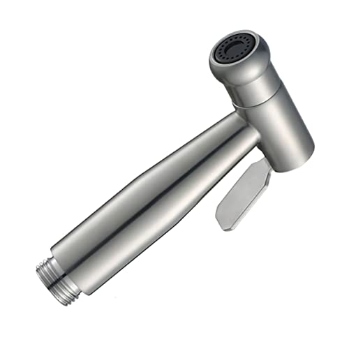 HAMPPLIES Bidet Duschkopf für Frauen Wassersparende Toilettenbrause mit Kleinloch Design Installieren Vielseitig für Intimhygiene Garten und Haustierdusche Silber von HAMPPLIES