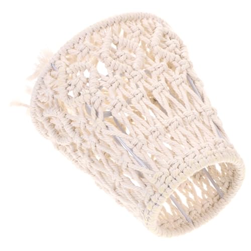 HAMPPLIES Boho Lampenschirm Handgefertigt Geflochten Kleiner Lampenschirm Ersatz für Tischlampe Schlafzimmer Wohnzimmer Dekor von HAMPPLIES