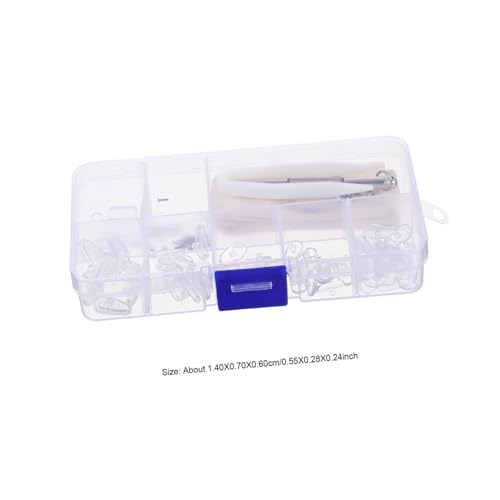 HAMPPLIES Brillen Reparaturset mit Nasenpads und Schrauben Langlebige Stabile Edelstahl Kunststoffteile Leichtes Tragbares Werkzeug für Brillen Sonnenbrillenreparatur Praktische Passform von HAMPPLIES