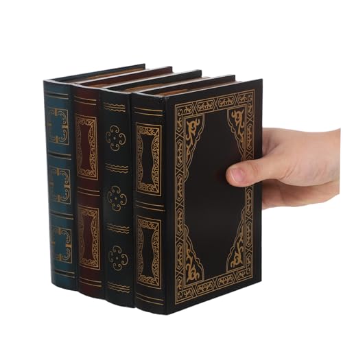 HAMPPLIES Bücherregal Aufbewahrungsregal Buch Requisite Eingangsbereich Zimmer Ornament Bibliothek Ende Vintage Bürostil Unsichtbar Tischdekoration Schreibtisch Realistisch von HAMPPLIES