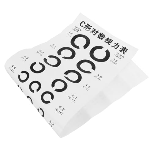 HAMPPLIES C Sehtafel Wand Sehtesttafel PVC Augendiagramm für Erwachsene Klare Darstellung Visuelle Untersuchung für Zuhause und Praxis von HAMPPLIES