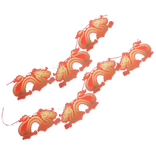 HAMPPLIES Chinesische Neujahrs-deko Banner Papier Drachenmuster Frühlingsfest Party Girlande Jahr des Drachen Hängende Dekoration für Türen Fenster Tisch HAMPPLIES Chinesische Neujahrs-deko Banner Papier Drachenmuster Frühlingsfest Party Girlande Jahr des Drachen Hängende Dekoration für Türen Fenster Tisch von HAMPPLIES