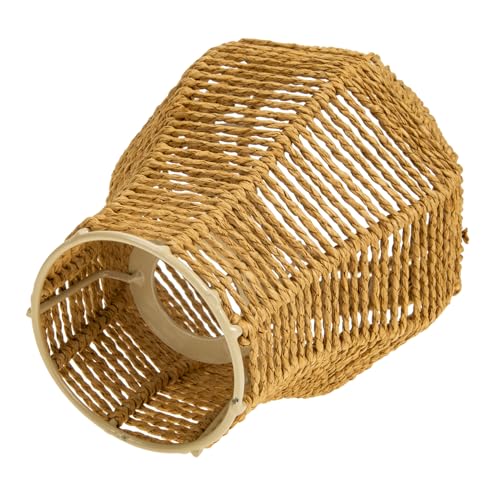 HAMPPLIES Chinesischer Stil Lampenschirm aus Papierseil Handgefertigte Deckenlampen abdeckung Schützender Hängelampenschirm für Wohnzimmer Schlafzimmer Essbereich Vielseitig und HAMPPLIES Chinesischer Stil Lampenschirm aus Papierseil Handgefertigte Deckenlampen abdeckung Schützender Hängelampenschirm für Wohnzimmer Schlafzimmer Essbereich Vielseitig und von HAMPPLIES