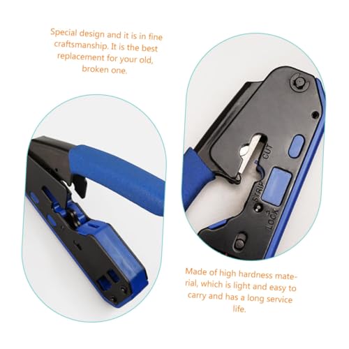HAMPPLIES Crimpzange Pass Through Crimper Kabelabisolierer und Schneidwerkzeug für Cata Cate Netzwerkkabel Multifunktionale Elektrische Zange mit Scharfen Klingen und Schutzvorrichtung HAMPPLIES Crimpzange Pass Through Crimper Kabelabisolierer und Schneidwerkzeug für Cata Cate Netzwerkkabel Multifunktionale Elektrische Zange mit Scharfen Klingen und Schutzvorrichtung von HAMPPLIES