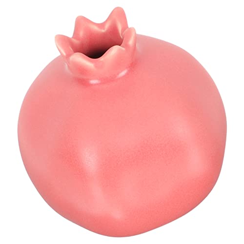 HAMPPLIES Deko Granatapfel Aus Keramik Blumenvase Im Skandinavischen Stil Tischdeko Für Wohnzimmer Küche Und Büro Geeignet Für Frische Und Getrocknete Blumen von HAMPPLIES