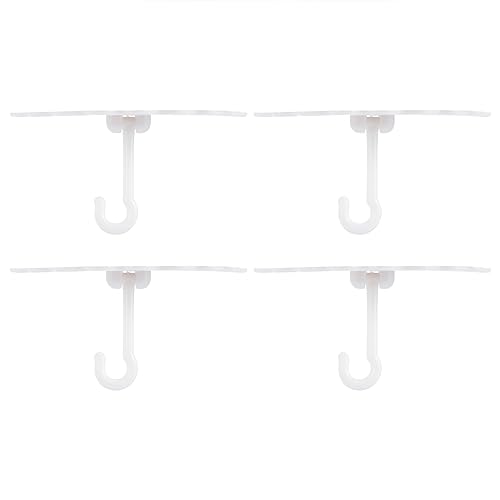 HAMPPLIES Dome Net Hooks Selbstklebende Deckenhaken für Moskitonetze Weiße Plastikaufhänger für Zuhause für Schlafzimmer und Innenräume von HAMPPLIES