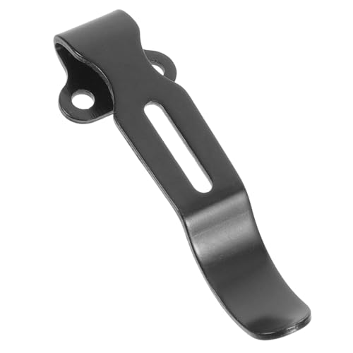 HAMPPLIES Edelstahl Gürtelclip für Messer Kompakter Langlebiger Pocket Clip mit Schrauben Multifunktional Leicht zu Montieren für Outdoor Camping und DIY Zubehör HAMPPLIES Edelstahl Gürtelclip für Messer Kompakter Langlebiger Pocket Clip mit Schrauben Multifunktional Leicht zu Montieren für Outdoor Camping und DIY Zubehör von HAMPPLIES