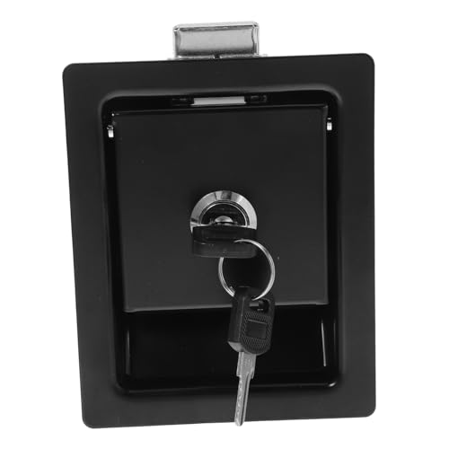 HAMPPLIES Edelstahl Panel Lock mit Ziehmechanismus Einbaufähiger Schranktürschlossriegel Korrosionsbeständig für Verteilerkasten und Werkzeugkoffer Türen Sicher und Bedienfreundlich Schwarz HAMPPLIES Edelstahl Panel Lock mit Ziehmechanismus Einbaufähiger Schranktürschlossriegel Korrosionsbeständig für Verteilerkasten und Werkzeugkoffer Türen Sicher und Bedienfreundlich Schwarz von HAMPPLIES